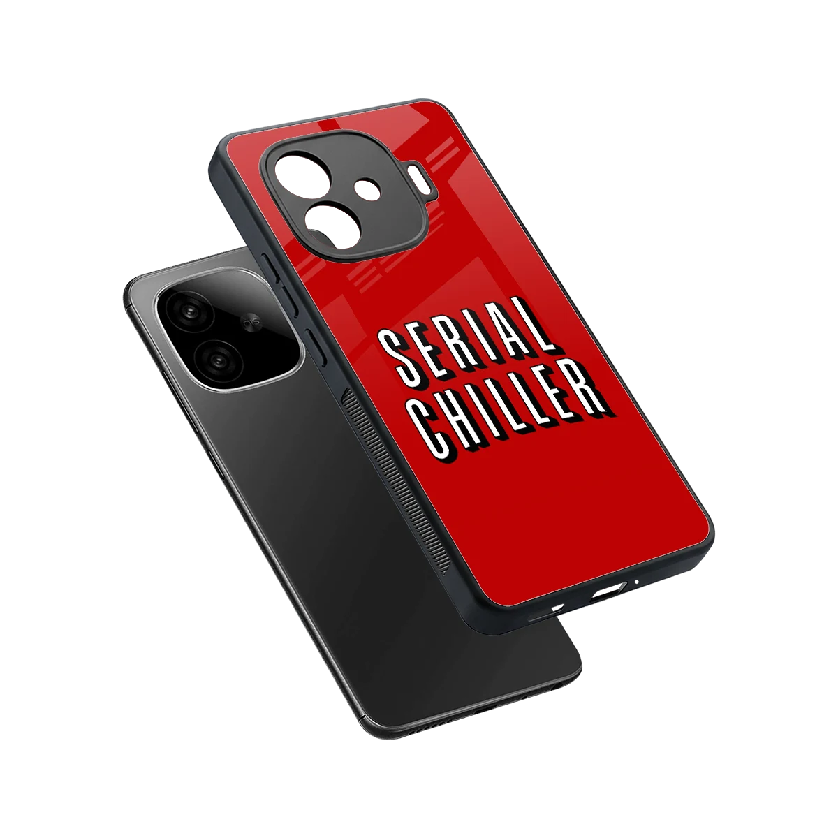 Serial Chiller sleek iqoo neo 10r 5g cover with tempered glass back and TPU edges