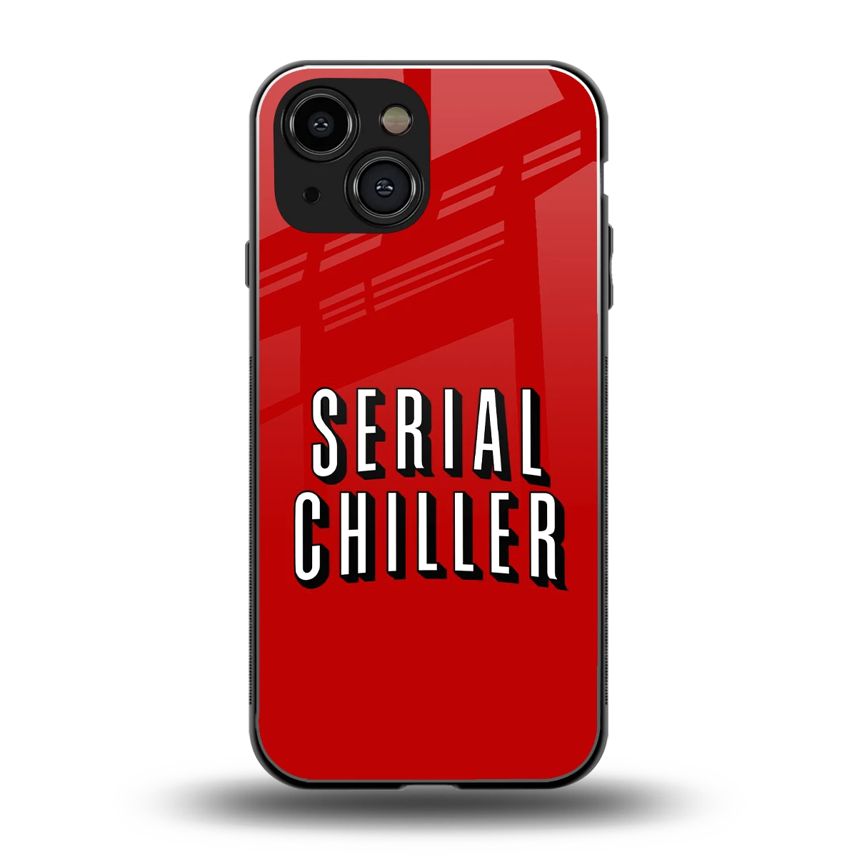 Serial Chiller back phone cover | glass case for iphone 13 mini