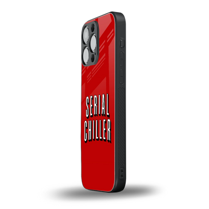 Serial Chiller iphone 14 pro max mobile cover | shockproof glass phone case