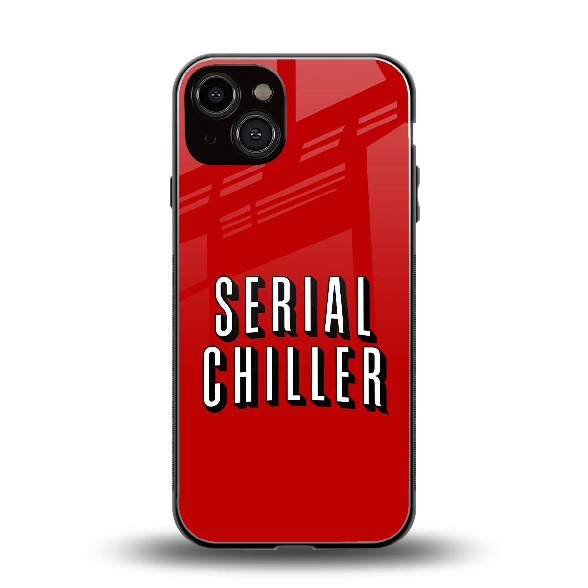 Serial Chiller back phone cover | glass case for iphone 13