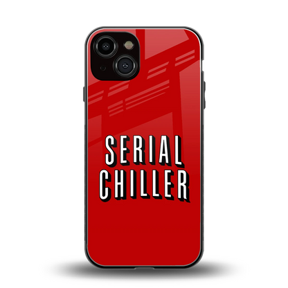 Serial Chiller back phone cover | glass case for iphone 13