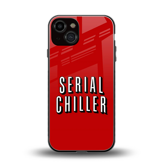 Serial Chiller back phone cover | glass case for iphone 13