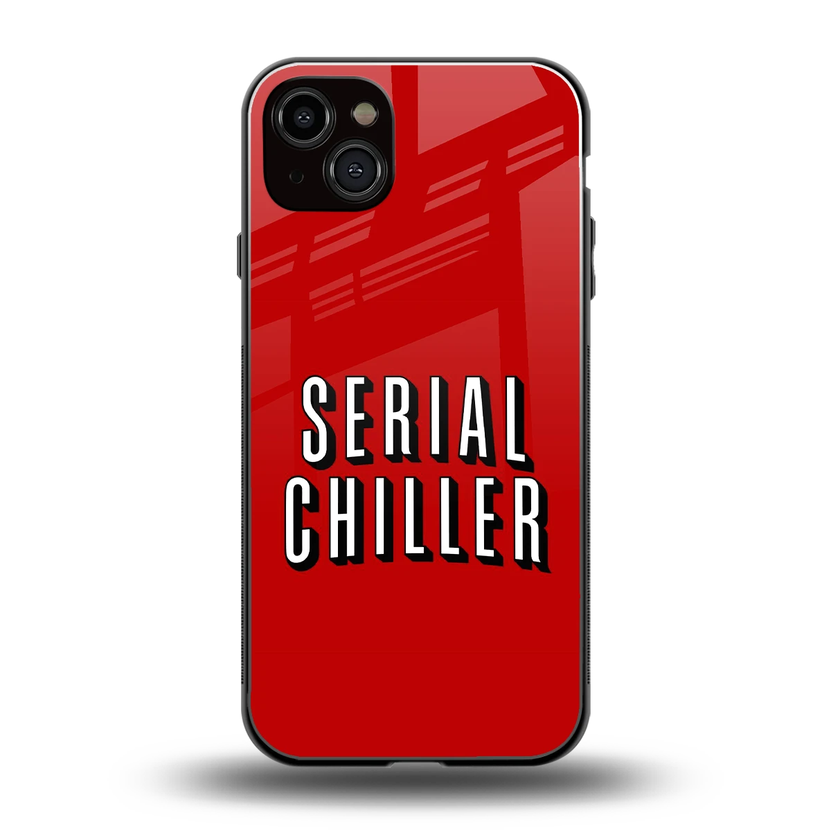 Serial Chiller back phone cover | glass case for iphone 14 plus