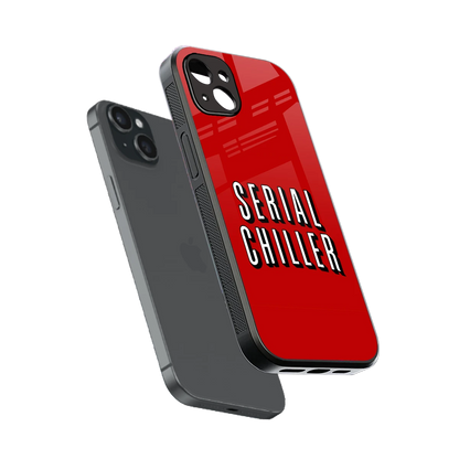 Serial Chiller sleek iphone 14 plus cover with tempered glass back and TPU edges