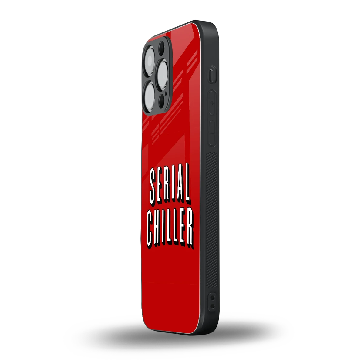 Serial Chiller iphone 15 pro max mobile cover | shockproof glass phone case