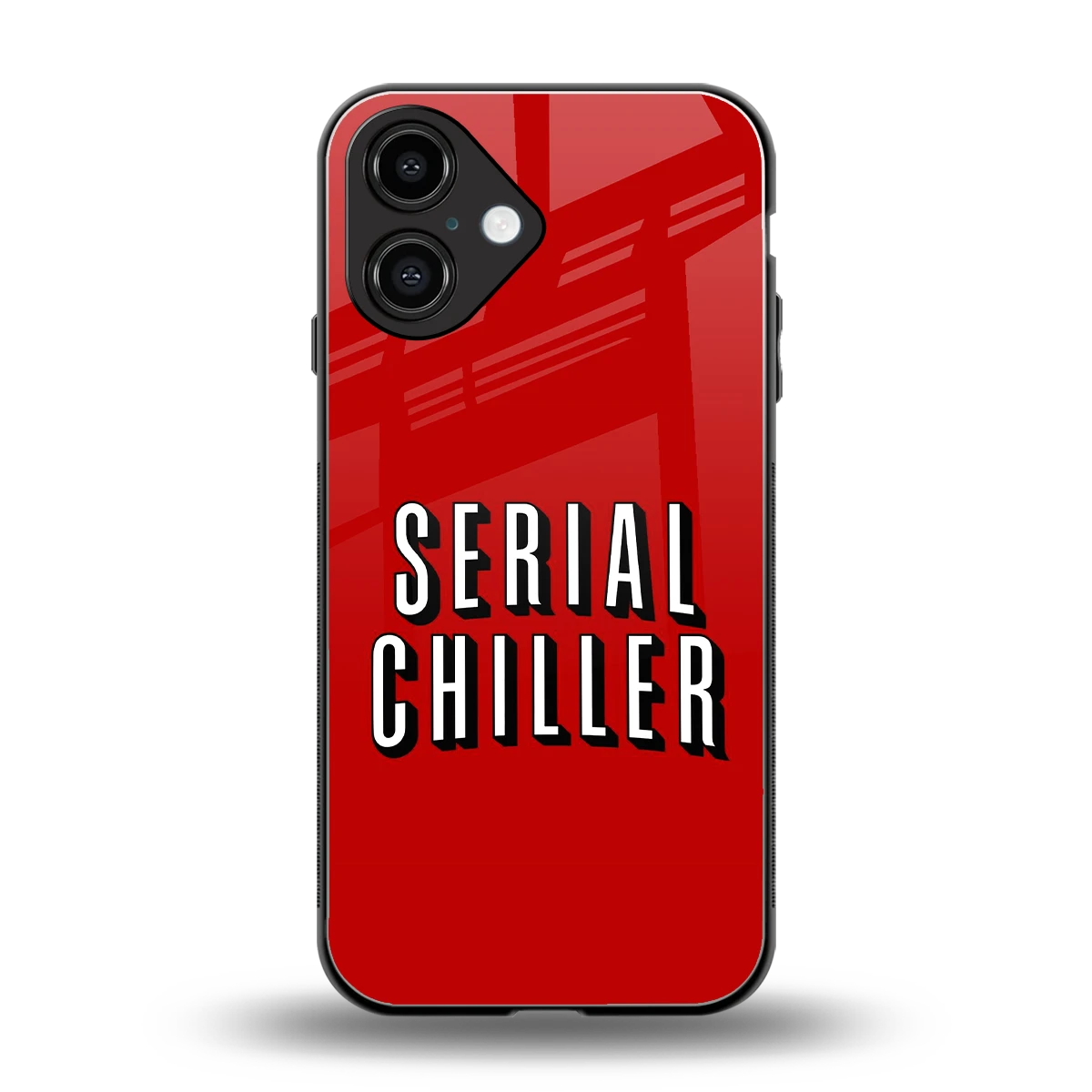 Serial Chiller back phone cover | glass case for iphone 16