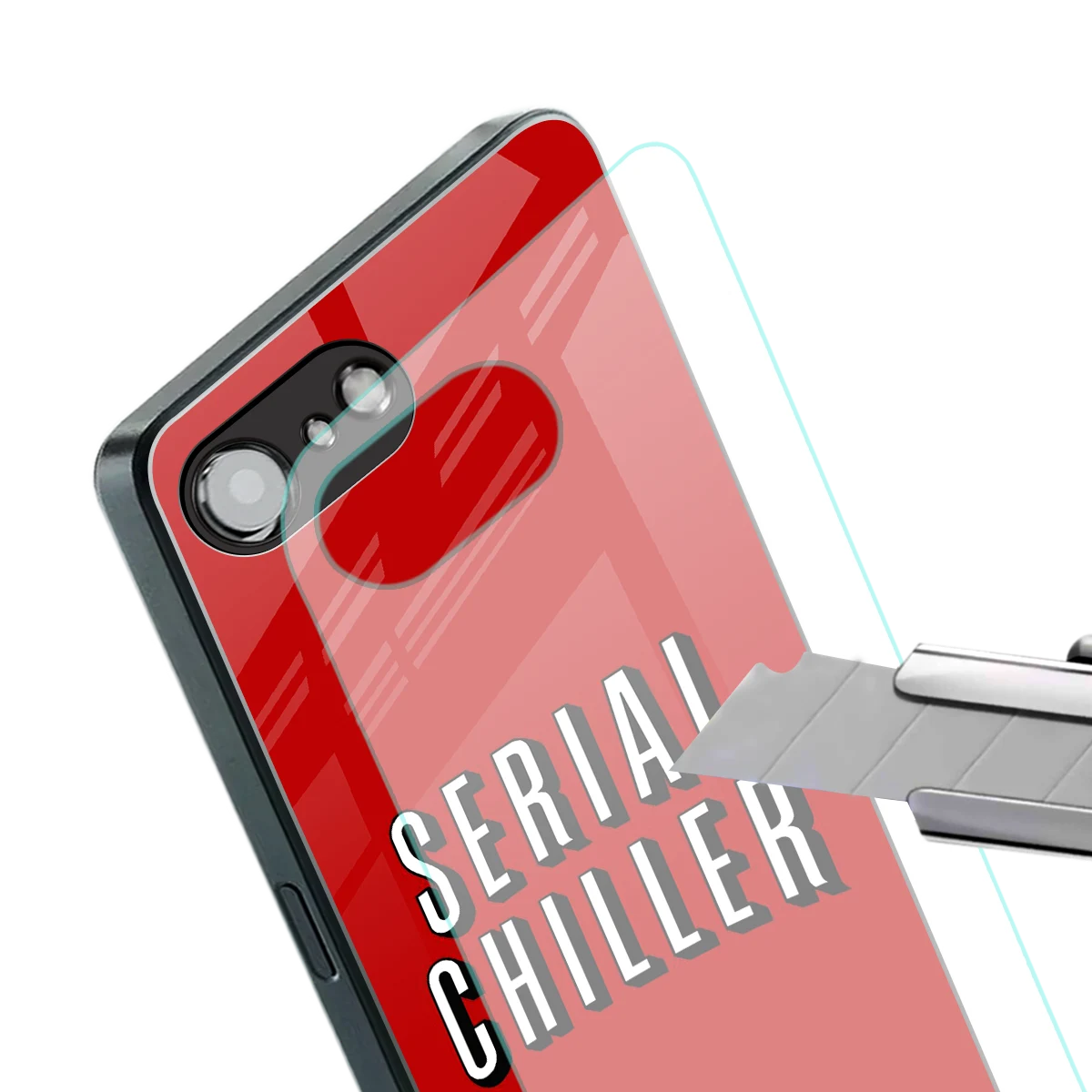 Serial Chiller stylish phone case for iphone 17e | glossy glass and slim fit