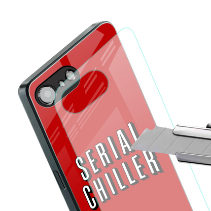 Serial Chiller stylish phone case for iphone 17e | glossy glass and slim fit