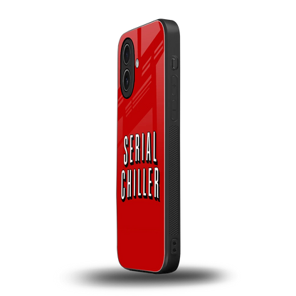 Serial Chiller iphone 17 mobile cover | shockproof glass phone case