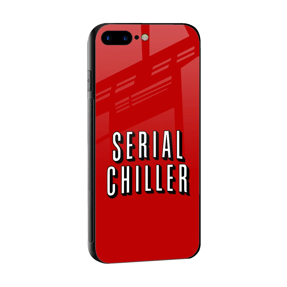 Serial Chiller sleek iphone 8 plus cover with tempered glass back and TPU edges