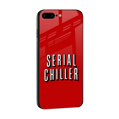 Serial Chiller sleek iphone 8 plus cover with tempered glass back and TPU edges
