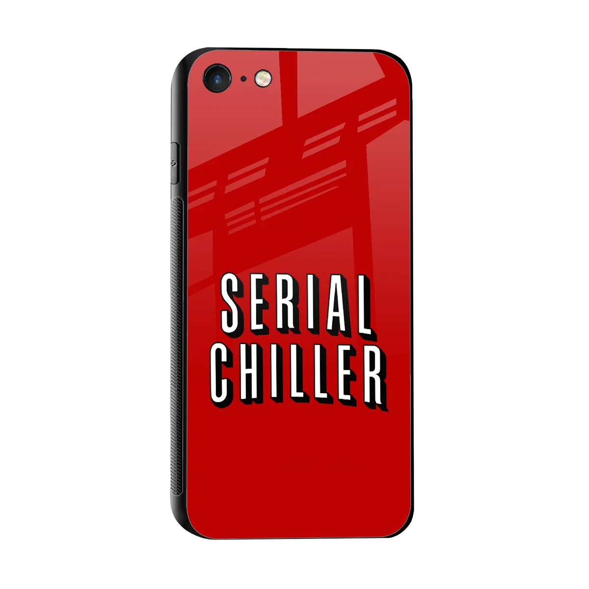 Serial Chiller sleek iphone 7 cover with tempered glass back and TPU edges