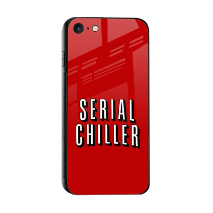 Serial Chiller sleek iphone 7 cover with tempered glass back and TPU edges