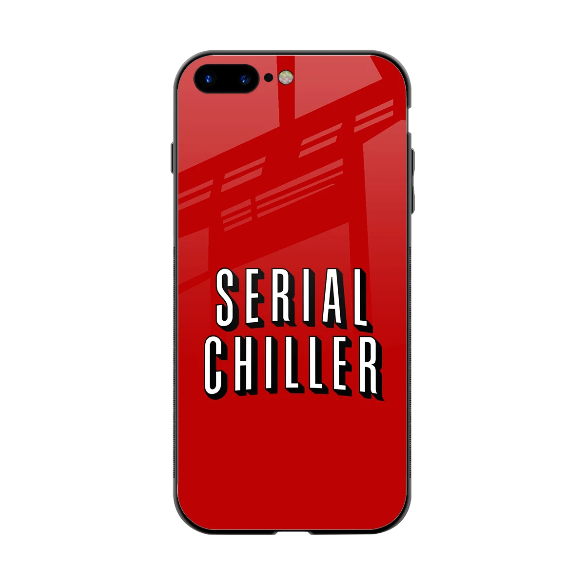 Serial Chiller back phone cover | glass case for iphone 8 plus