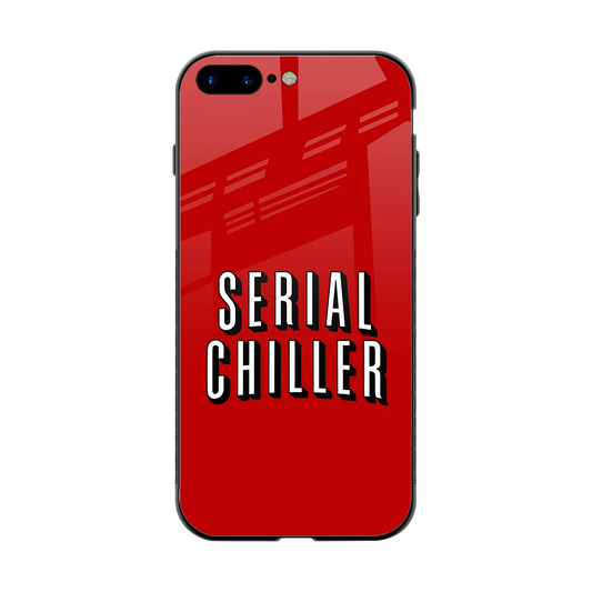 Serial Chiller back phone cover | glass case for iphone 8 plus