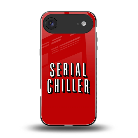 Serial Chiller back phone cover | glass case for iphone air