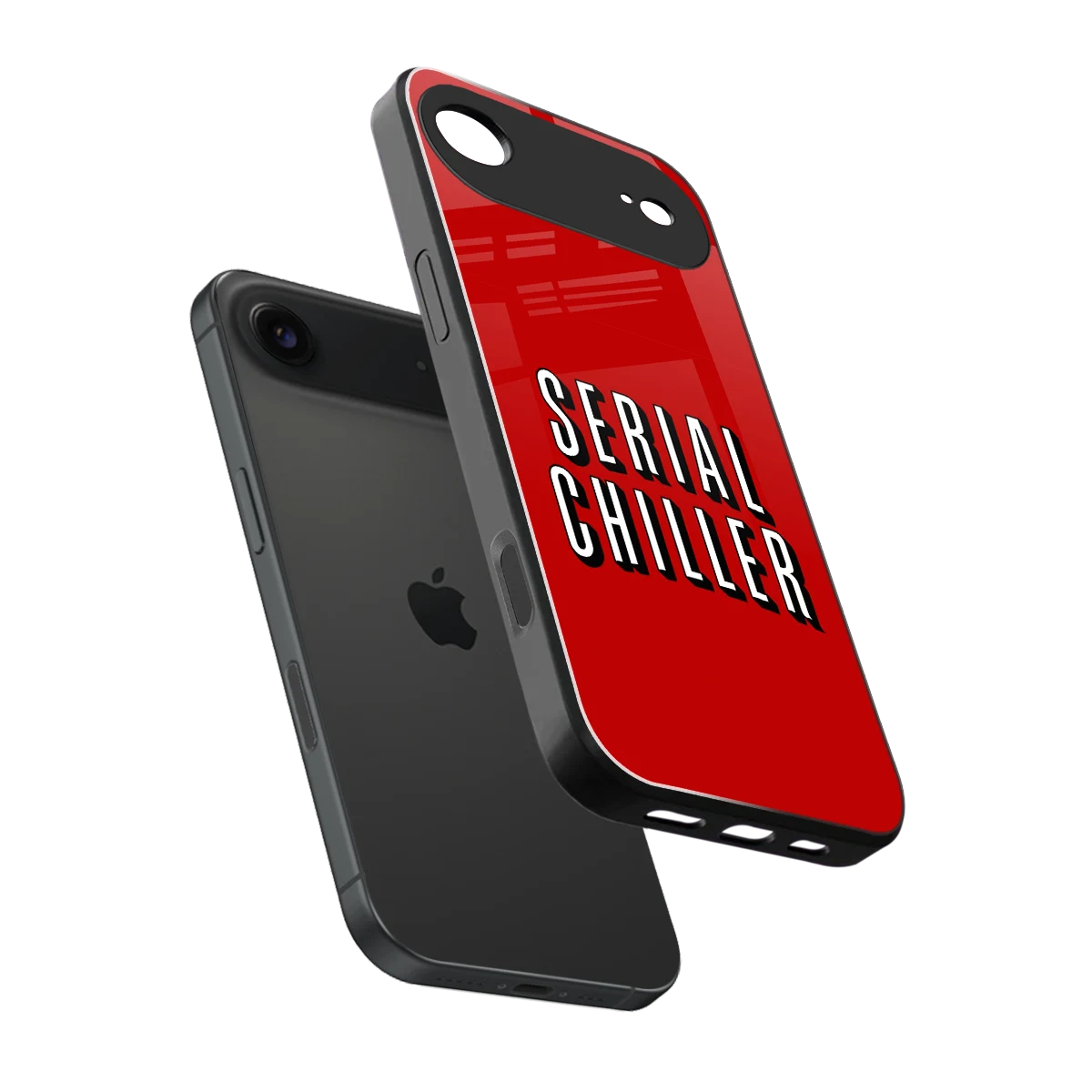 Serial Chiller sleek iphone air cover with tempered glass back and TPU edges