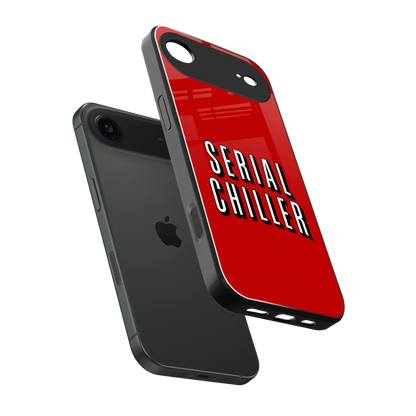 Serial Chiller sleek iphone air cover with tempered glass back and TPU edges