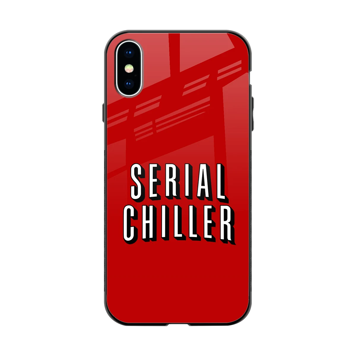 Serial Chiller back phone cover | glass case for iphone x