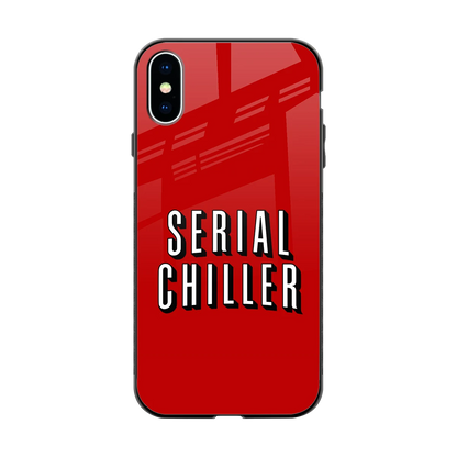 Serial Chiller back phone cover | glass case for iphone xs