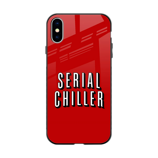 Serial Chiller back phone cover | glass case for iphone xs