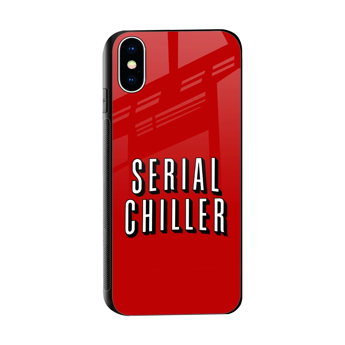 Serial Chiller sleek iphone xs cover with tempered glass back and TPU edges