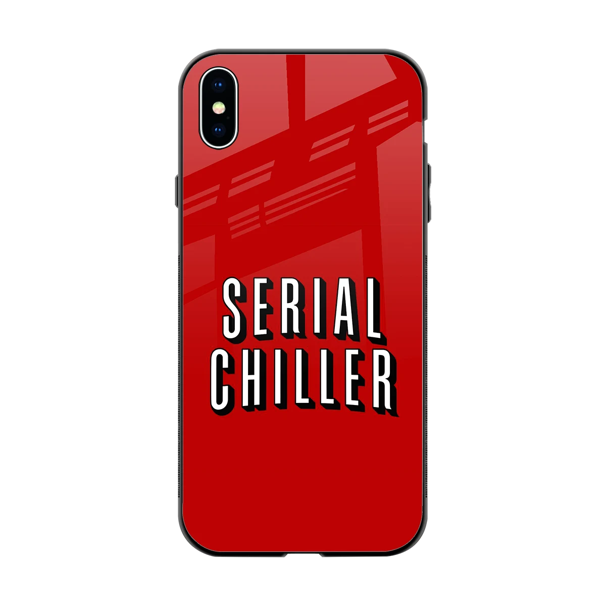 Serial Chiller back phone cover | glass case for iphone xs max
