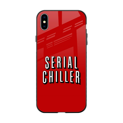 Serial Chiller back phone cover | glass case for iphone xs max