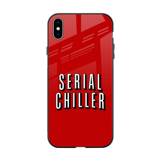 Serial Chiller back phone cover | glass case for iphone xs max