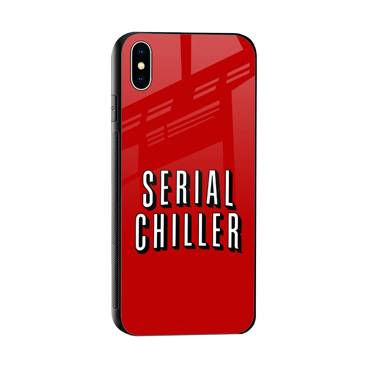 Serial Chiller sleek iphone xs max cover with tempered glass back and TPU edges