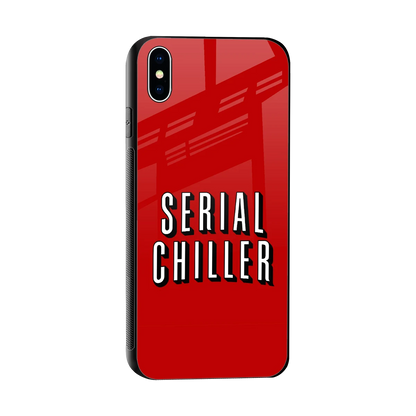 Serial Chiller sleek iphone xs max cover with tempered glass back and TPU edges