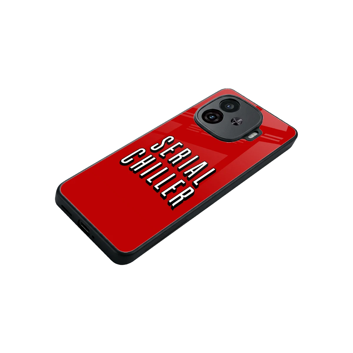 Serial Chiller stylish phone case for iqoo neo 10r 5g | glossy glass and slim fit