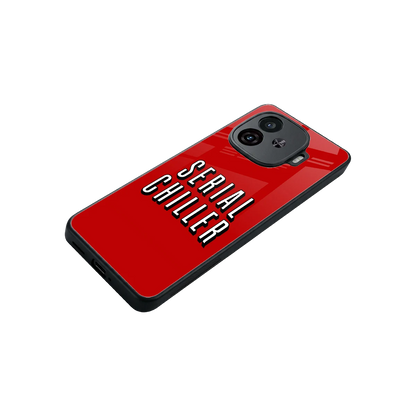 Serial Chiller stylish phone case for iqoo neo 10r 5g | glossy glass and slim fit