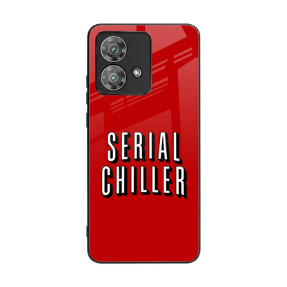 Serial Chiller back phone cover | glass case for motorola edge 40 neo 5g