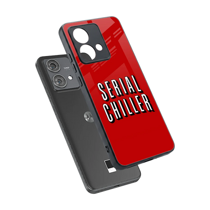 Serial Chiller sleek motorola edge 40 neo 5g cover with tempered glass back and TPU edges