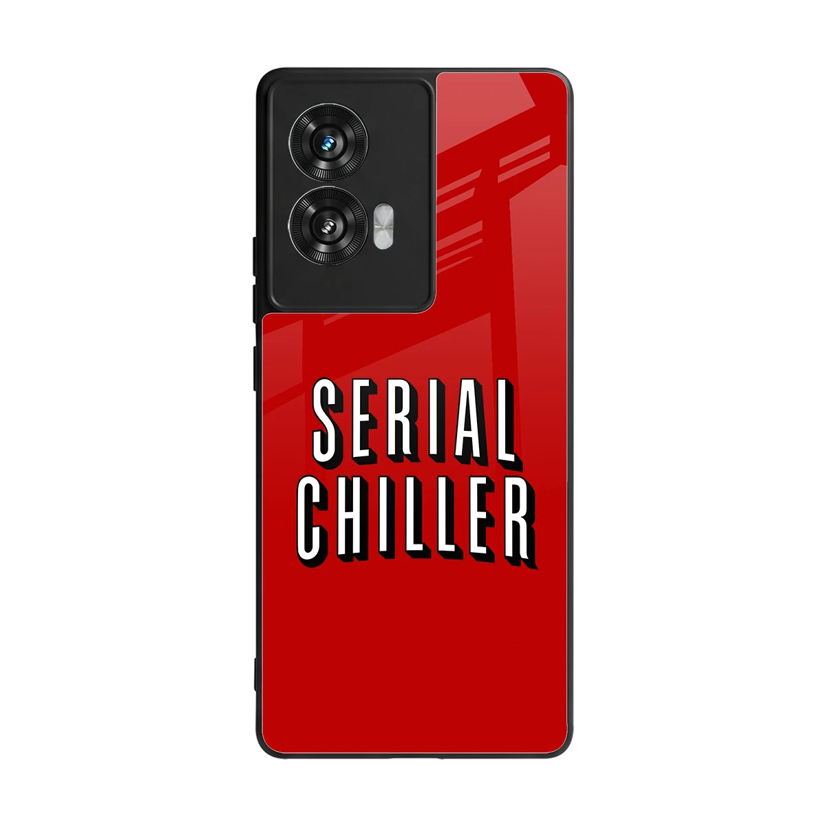 Serial Chiller back phone cover | glass case for motorola edge 50 fusion