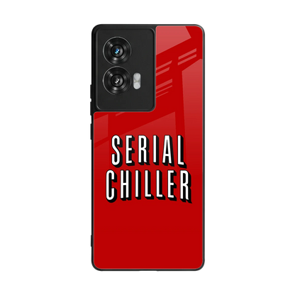 Serial Chiller back phone cover | glass case for motorola edge 50 fusion