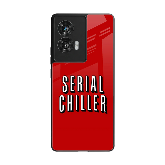 Serial Chiller back phone cover | glass case for motorola edge 50 fusion