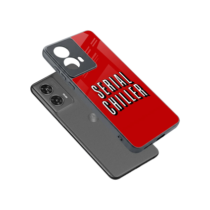 Serial Chiller sleek motorola edge 50 fusion cover with tempered glass back and TPU edges