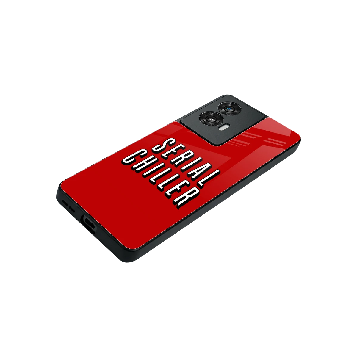 Serial Chiller stylish phone case for motorola edge 50 fusion | glossy glass and slim fit