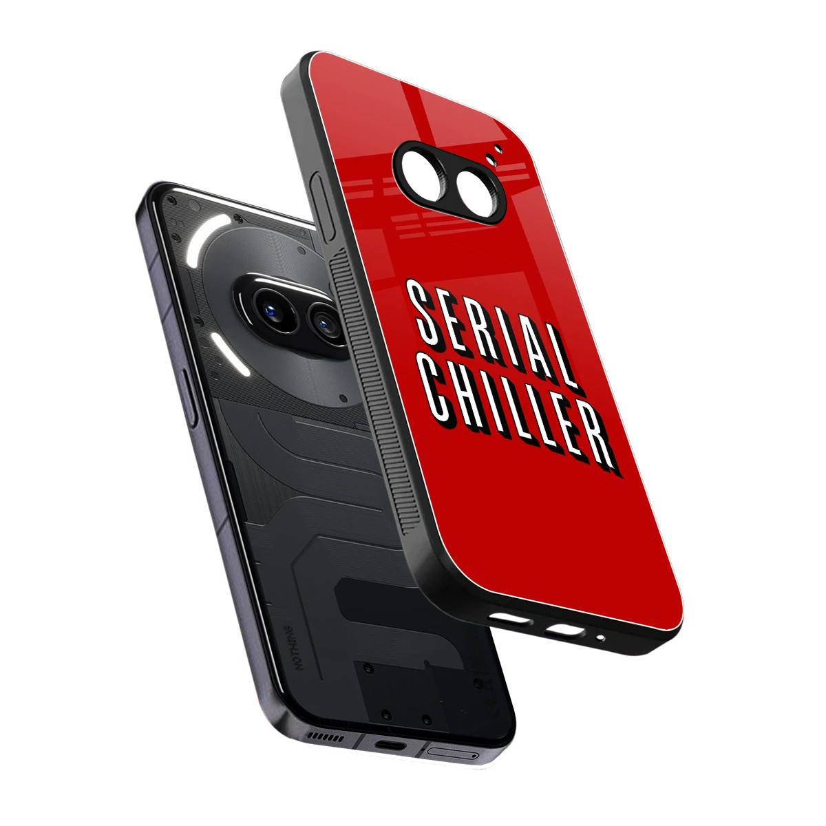 Serial Chiller sleek nothing phone 2a cover with tempered glass back and TPU edges