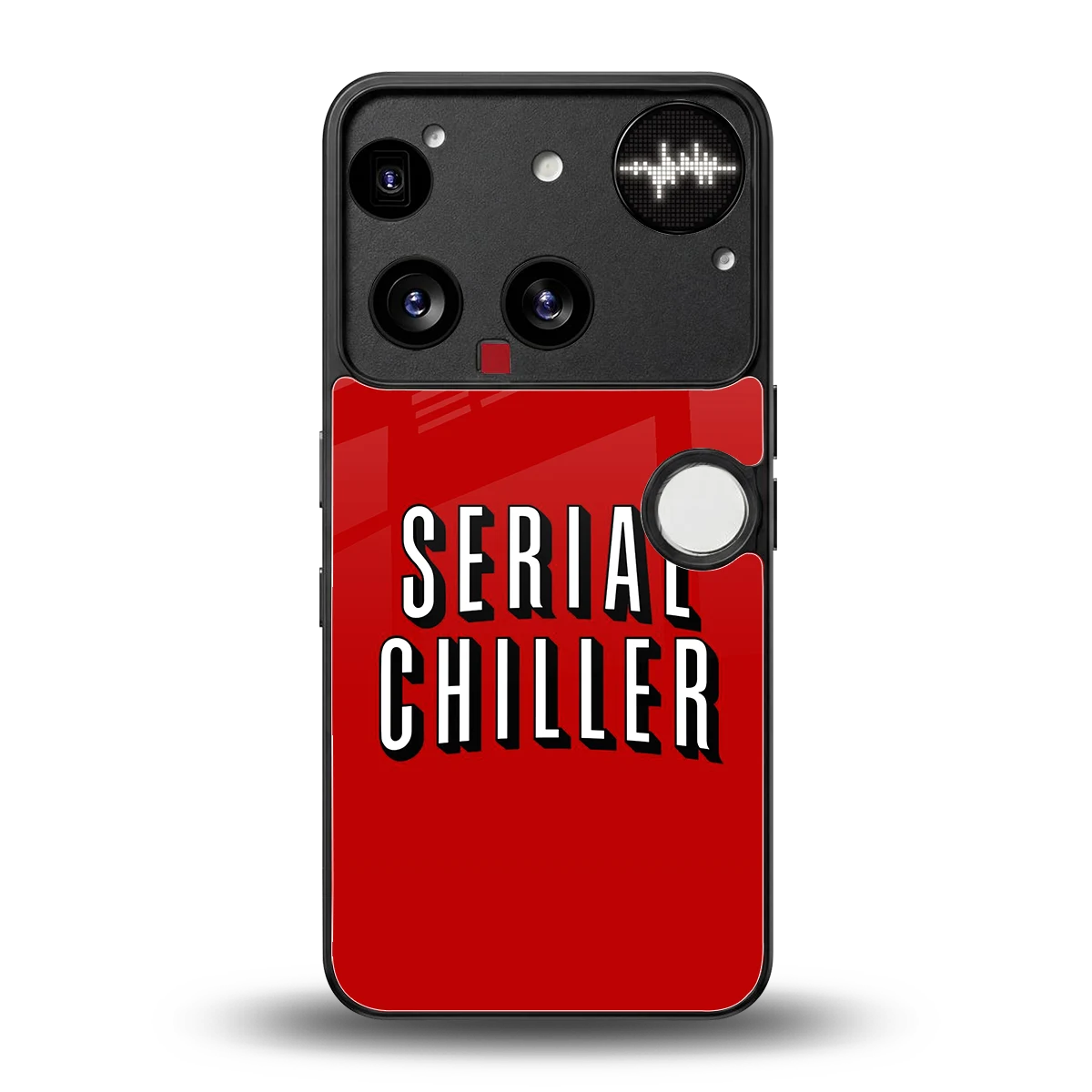 Serial Chiller back phone cover | glass case for nothing phone 3