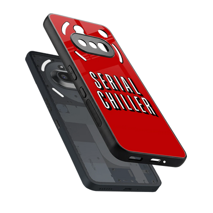 Serial Chiller sleek nothing phone 3a cover with tempered glass back and TPU edges
