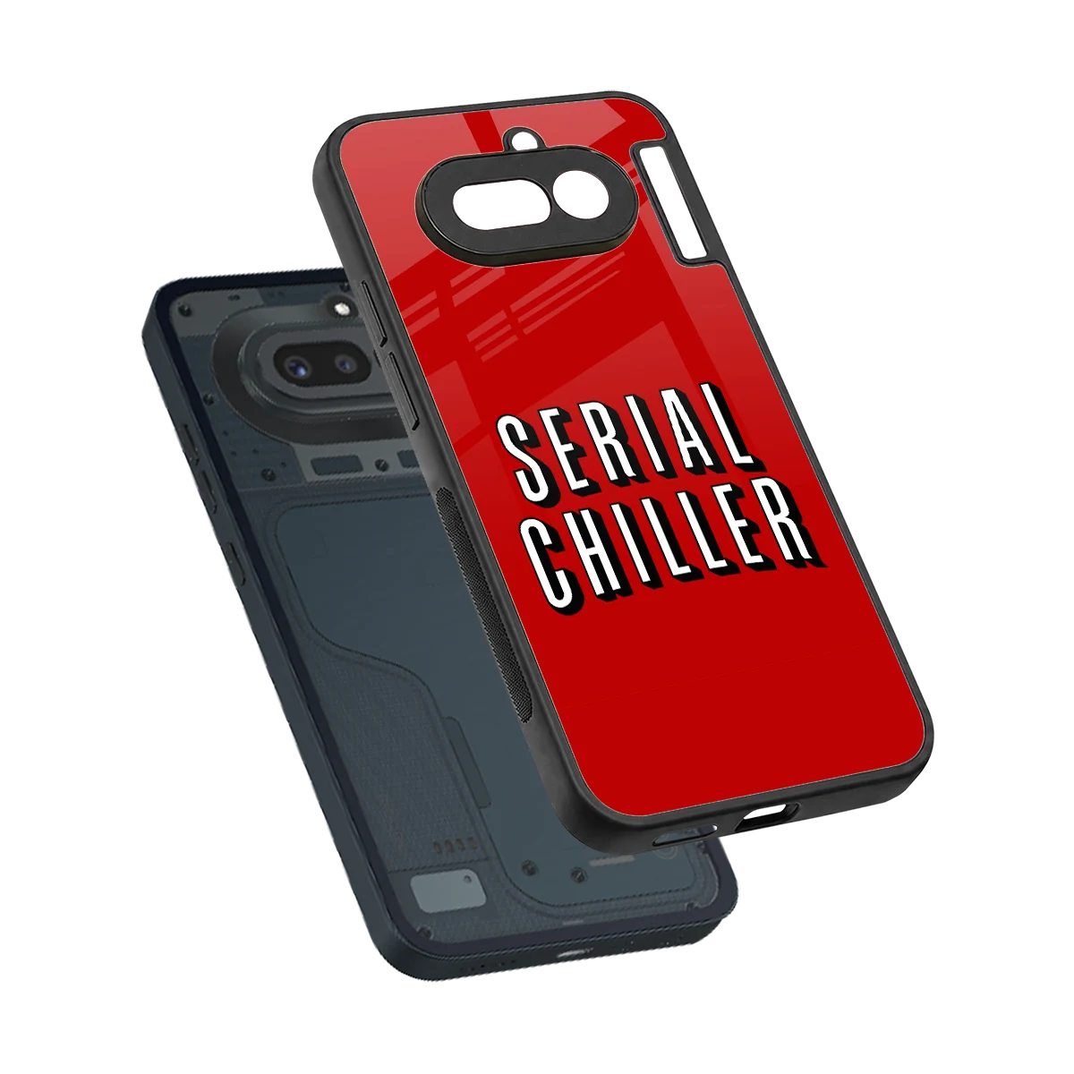 Serial Chiller sleek nothing phone 4a cover with tempered glass back and TPU edges