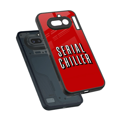 Serial Chiller sleek nothing phone 4a cover with tempered glass back and TPU edges