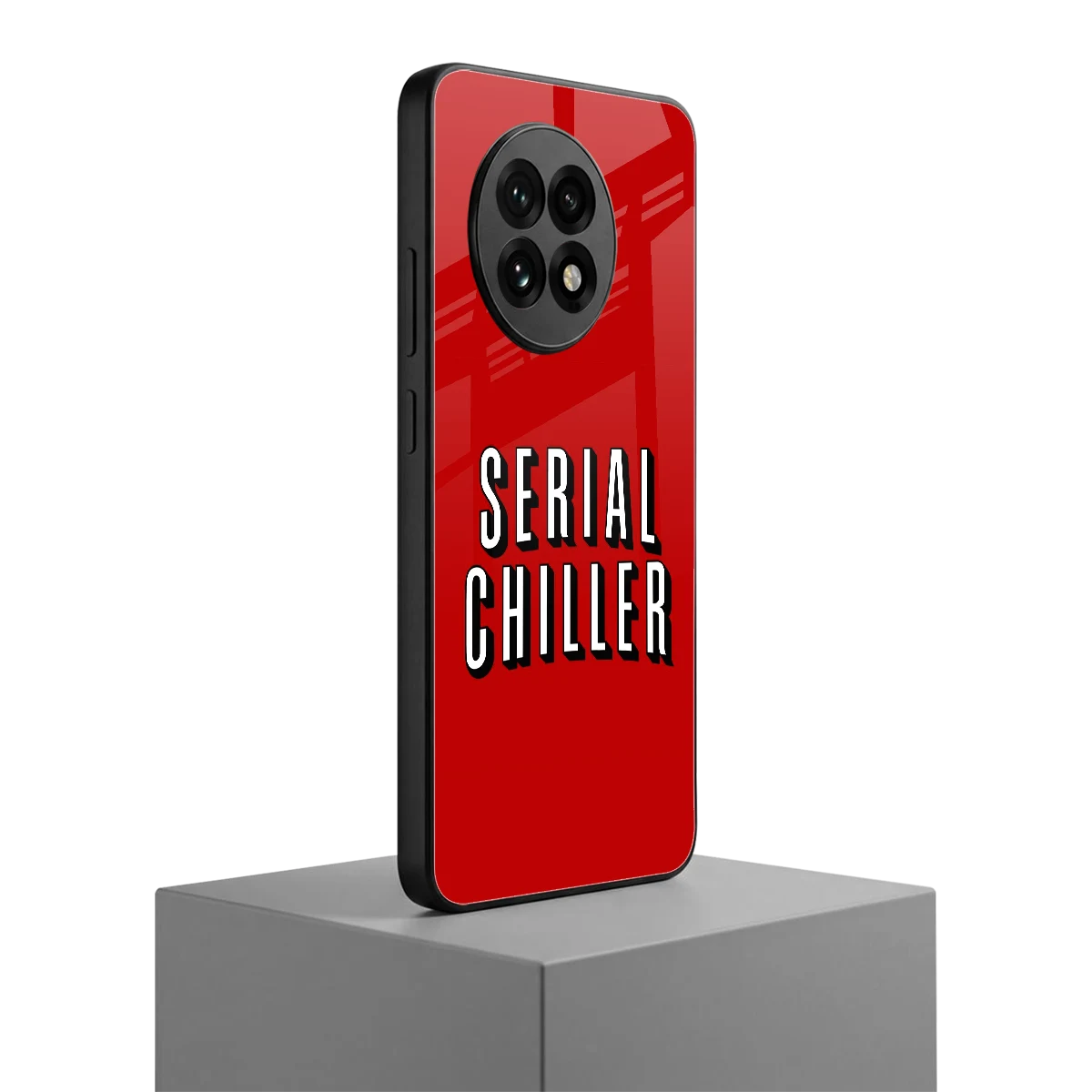 Serial Chiller oneplus 13r mobile cover | shockproof glass phone case