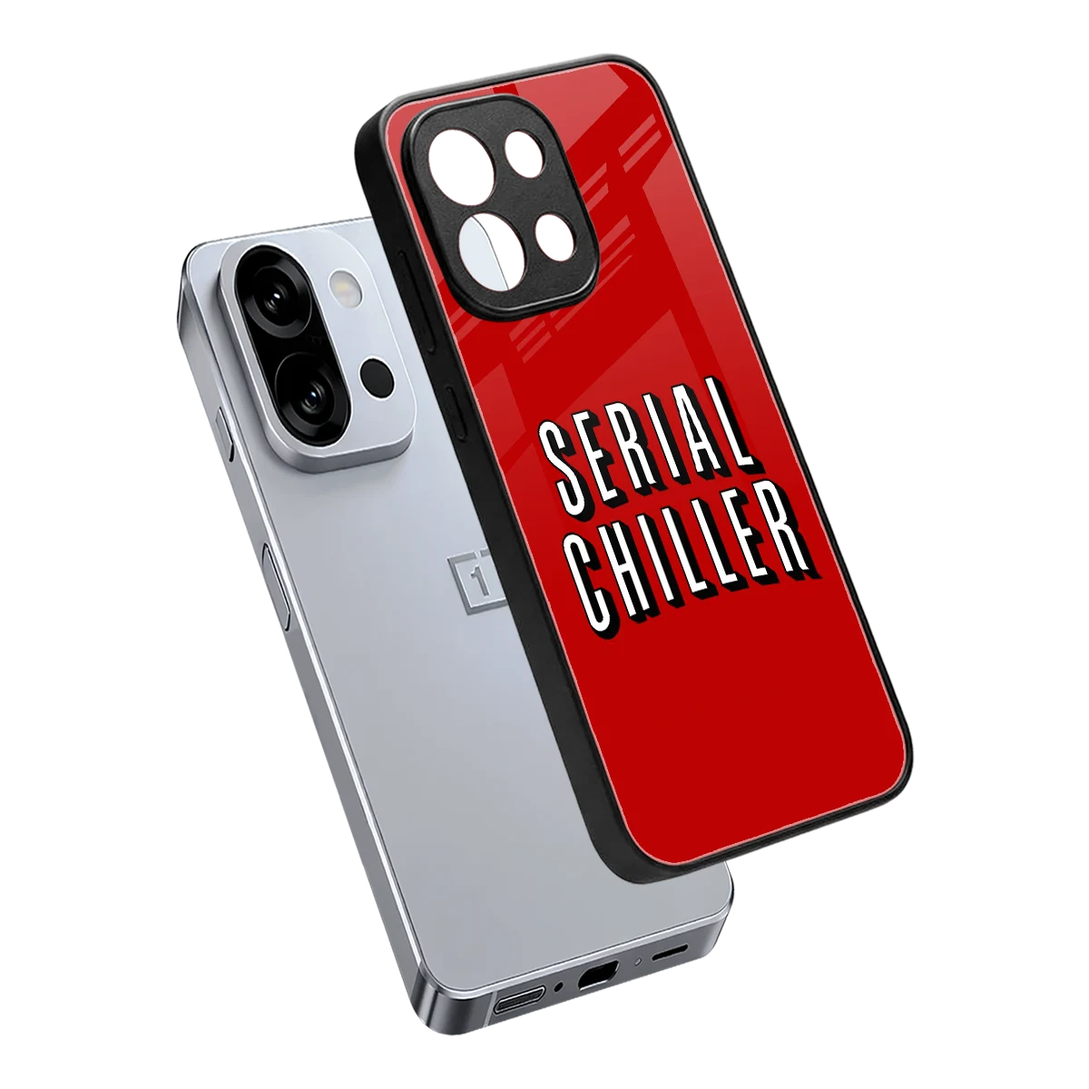 Serial Chiller sleek oneplus 13s cover with tempered glass back and TPU edges