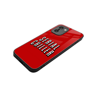Serial Chiller stylish phone case for oneplus 15r | glossy glass and slim fit