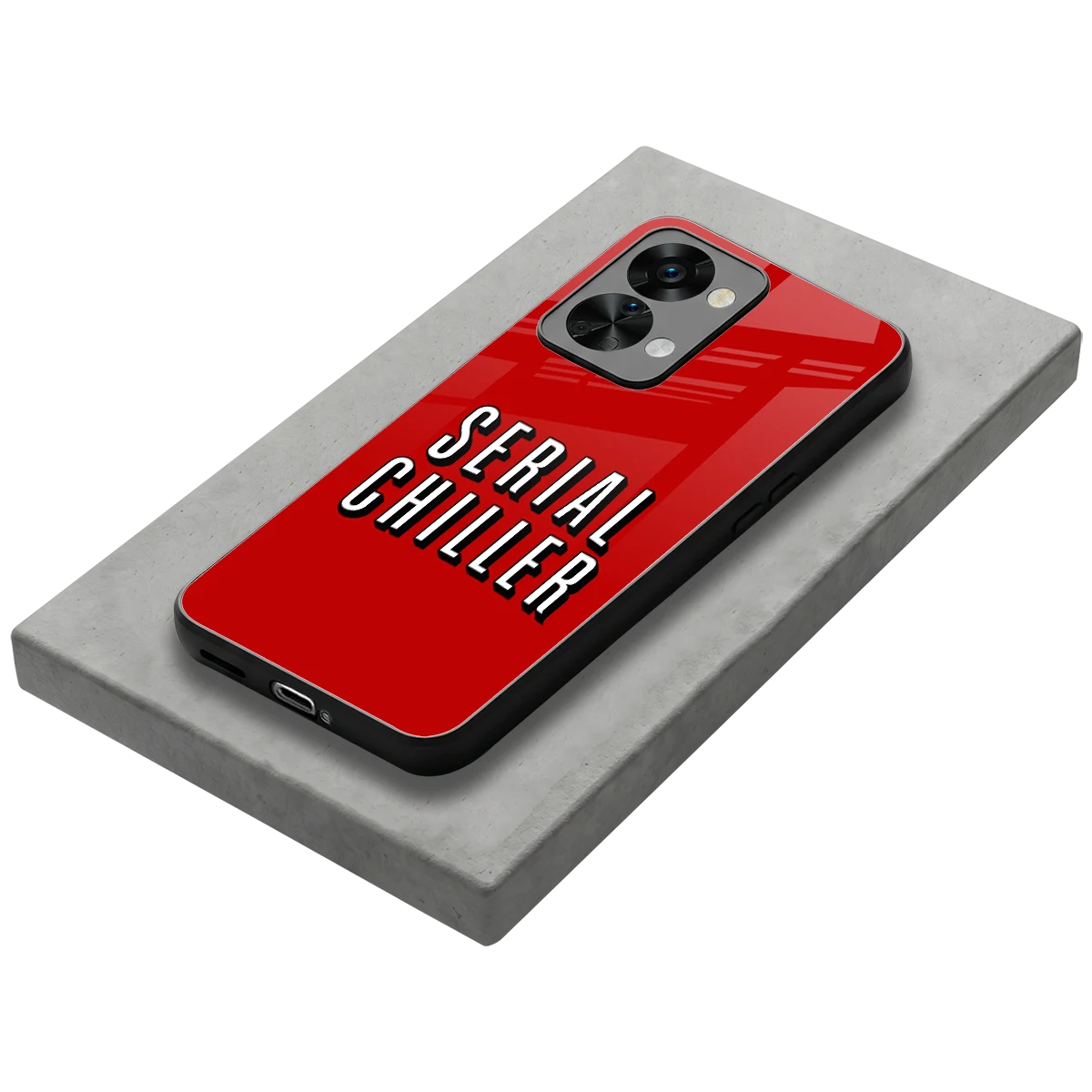 Serial Chiller stylish phone case for oneplus nord 2t | glossy glass and slim fit