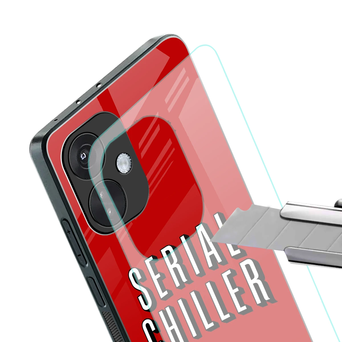 Serial Chiller stylish phone case for oneplus nord ce 3 | glossy glass and slim fit